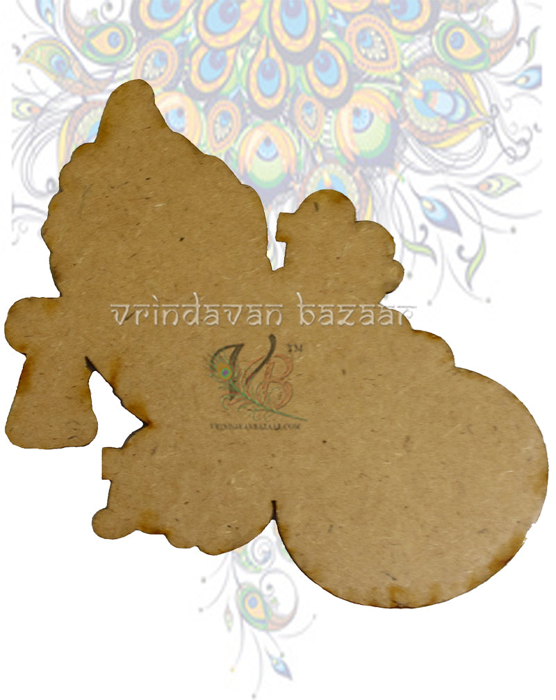 Shri Radhe with peacock feather and matki sticker 3D – Vrindavan Bazaar